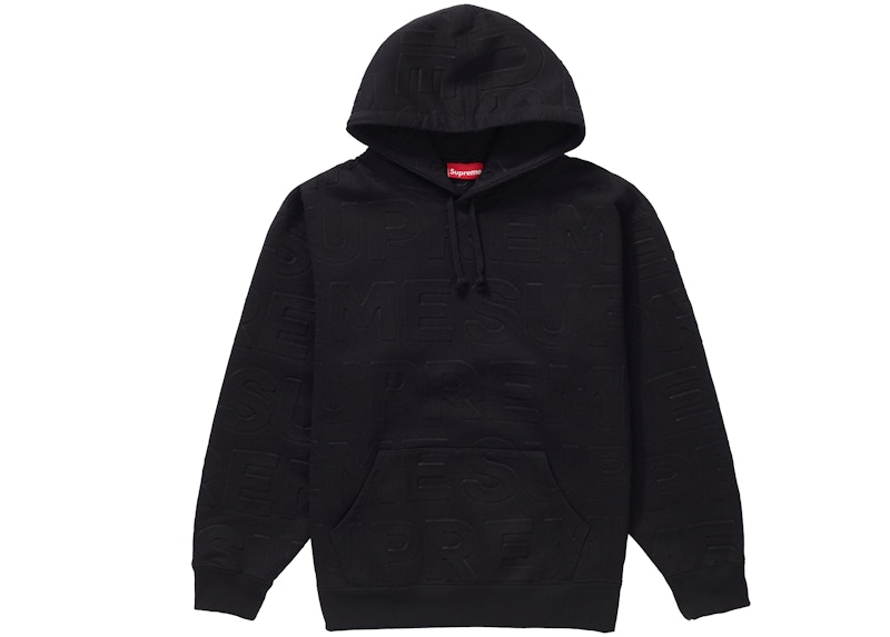 Buy 슈프림 로고 후디 블랙 (Supreme 로고 후드티 블랙) 

