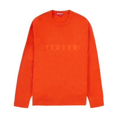 Supreme Embossed Sweater Orange