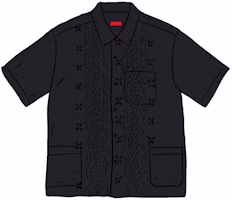 Supreme Embroidered S/S Shirt Black Supreme Embroidered S/S Shirt Black