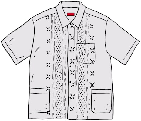 Supreme Embroidered S/S Shirt White Buy Supreme Embroidered S/S Shirt White