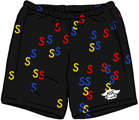 Supreme Embroidered S Sweatshort Black Buy Supreme Embroidered S Sweatshort Black