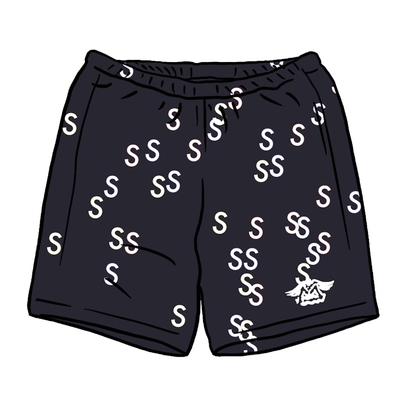 Buy 슈프림 자수 S 스웨트쇼츠 네이비 
