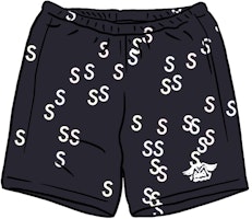 Supreme Embroidered S Sweatshort Navy