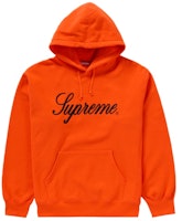 Supreme Embroidered Script Hooded Sweatshirt Orange Supreme Embroidered Script Hooded Sweatshirt Orange