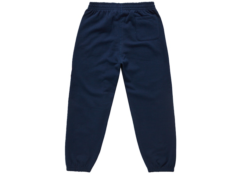Supreme Embroidered Script Sweatpant Navy 圖 2