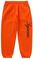 Supreme Embroidered Script Sweatpant Orange Supreme Embroidered Script Sweatpant Orange