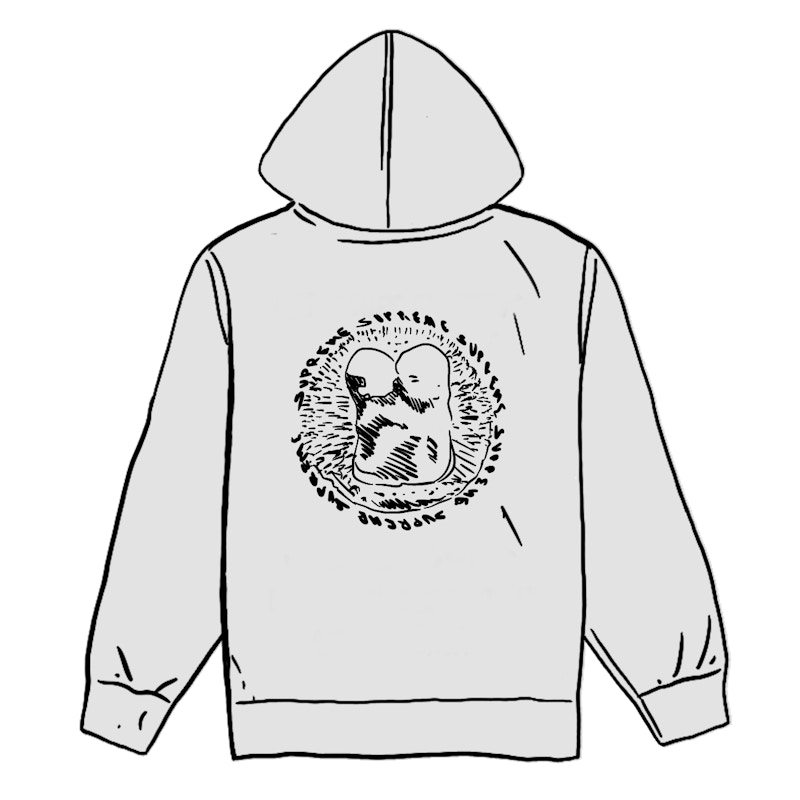 Buy 슈프림 후디 아시 그레이 (Supreme Hoodie Ash Grey) 
