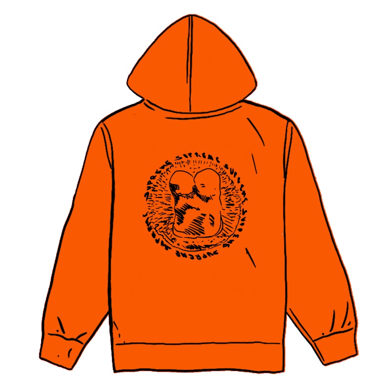 Supreme Embryo Hooded Sweatshirt Orange