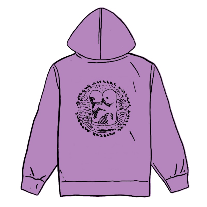 Supreme Embryo Hooded Sweatshirt Violet