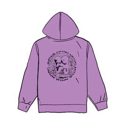 Supreme Embryo Hooded Sweatshirt Violet