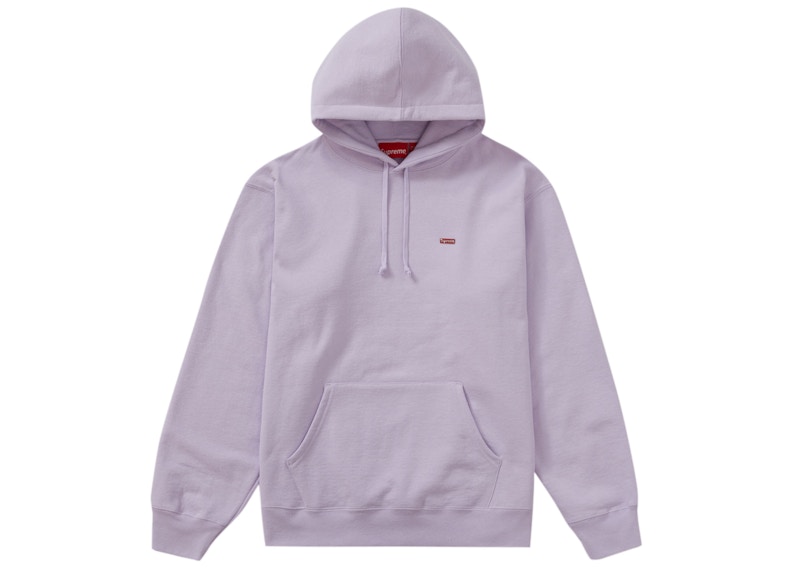Supreme Enamel Small Box Hooded Sweatshirt Lavender