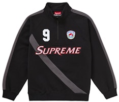 Supreme Equipe Half Zip Sweatshirt Black Supreme Equipe Half Zip Sweatshirt Black