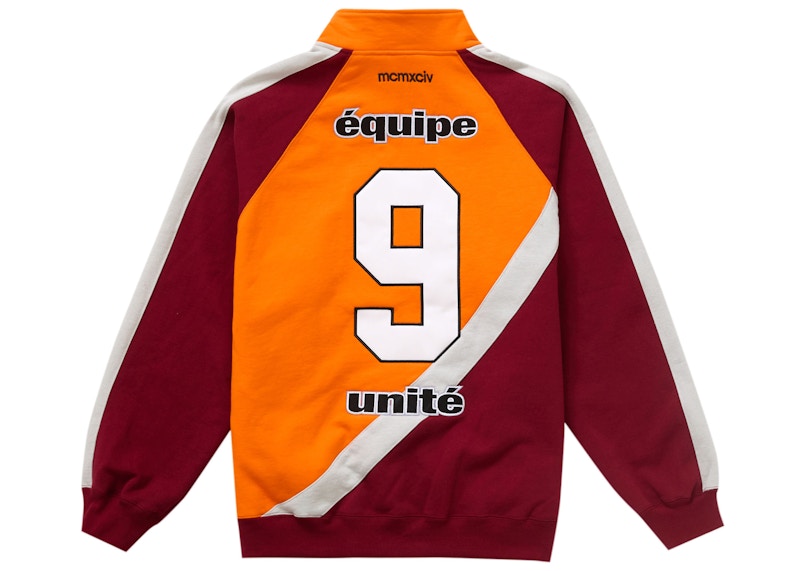 Order Supreme Equipe Half Zip Sweatshirt Oren Gelap