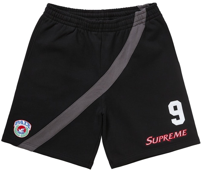 supreme-equipe-sweatshort-black