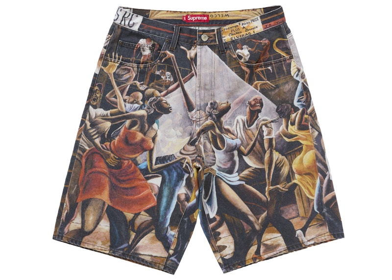 Supreme Ernie Barnes Baggy Denim Short Dance