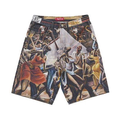 Supreme Ernie Barnes Baggy Denim Short Dance