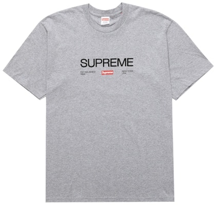 Supreme Est. 1994 Tee Heather Grey Buy Supreme Est. 1994 Tee Heather Grey