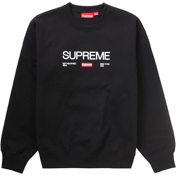 supreme-established-crewneck-black