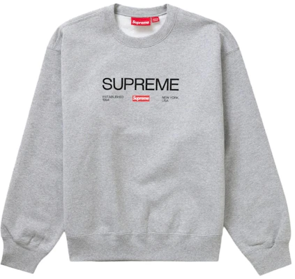 Supreme 經典款圓領衫 淺灰色 Buy Supreme 經典款圓領衫 淺灰色