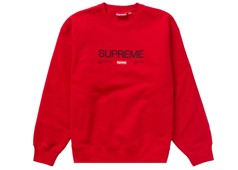 Supreme Established Crewneck Red