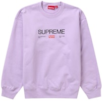 Supreme Established Crewneck Violet Supreme Established Crewneck Violet