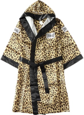Supreme Everlast Satin Hooded Boxing Robe Leopard Buy Supreme Everlast Satin Hooded Boxing Robe Leopard