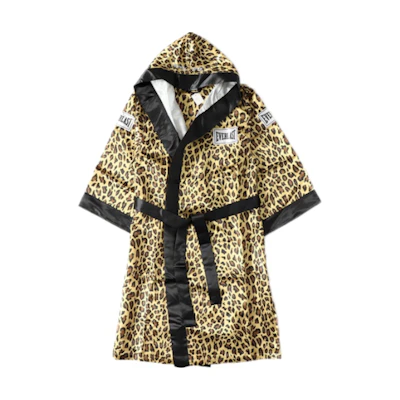 Supreme Everlast Satin Hooded Boxing Robe Leopard