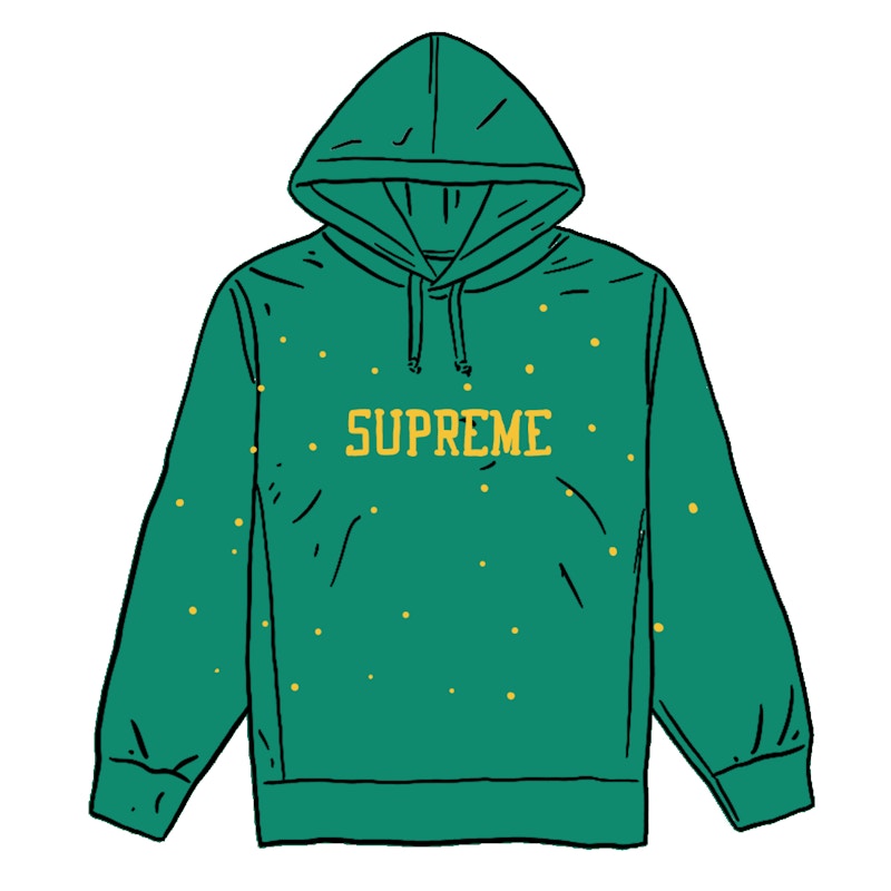 Supreme Eyelet Hooded Sweatshirt Light Pine
