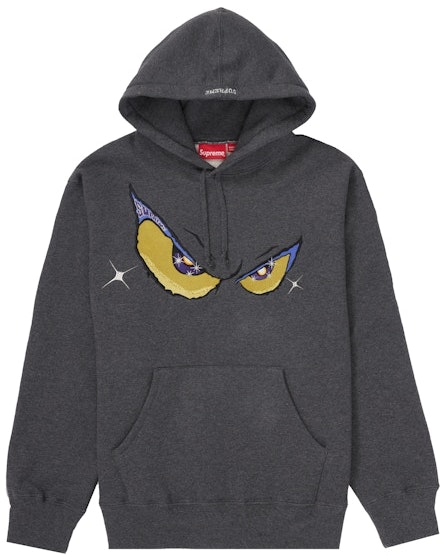 supreme-eyes-hooded-sweatshirt-charcoal