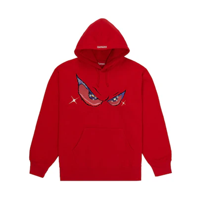 Supreme Eyes Hooded Sweatshirt Red
