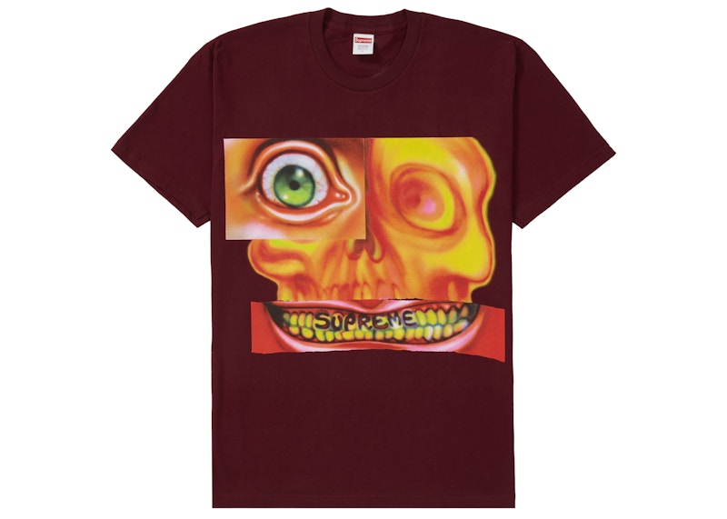 Supreme Face Tee Burgundy (FW21)