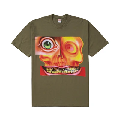 Supreme Face Tee Light Olive (FW21)