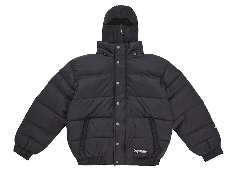 Order 슈프림 페이스마스크 700-필 다운 패퍼 재킷 블랙