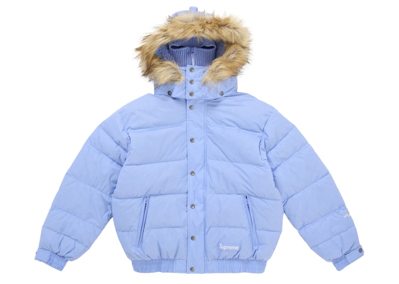 Supreme Facemask 700-Fill Down Puffer Jacket Light Blue