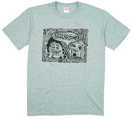 Supreme Faces Tee Heather Grey Buy Supreme Faces Tee Heather Grey