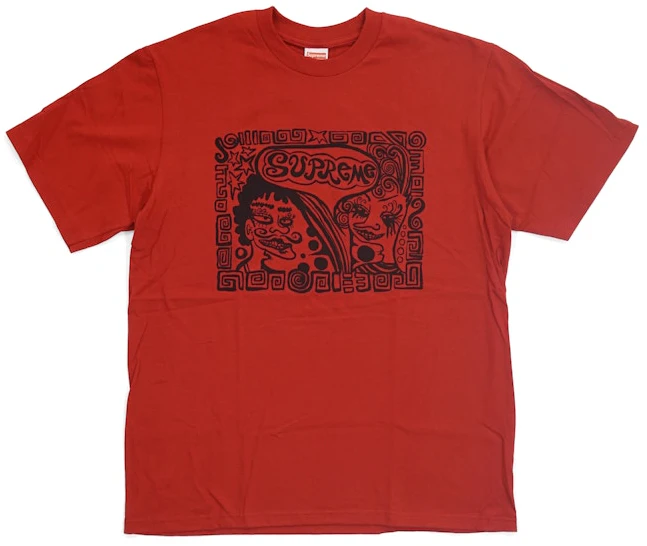supreme-faces-tee-red