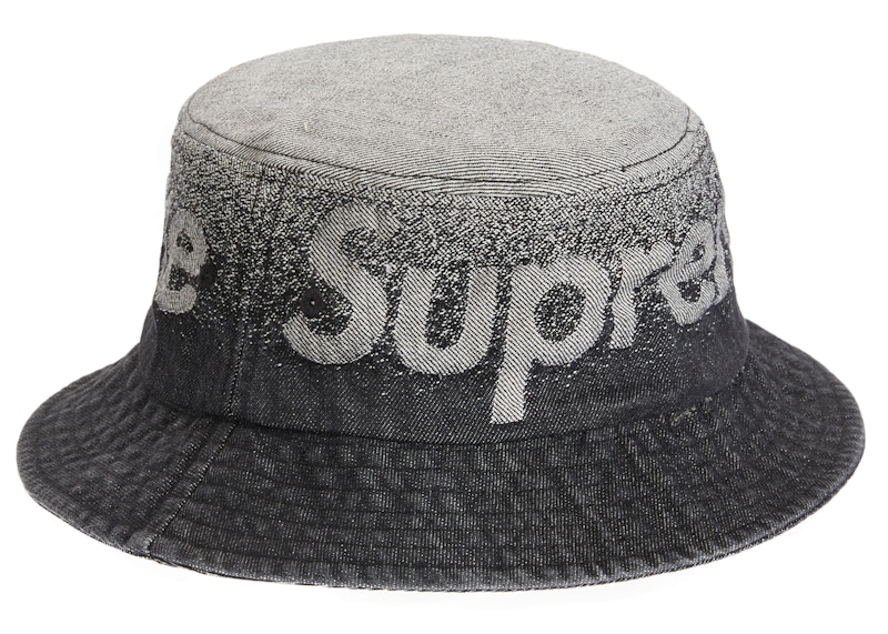 Supreme Fade Jacquard Denim Crusher 'Black'