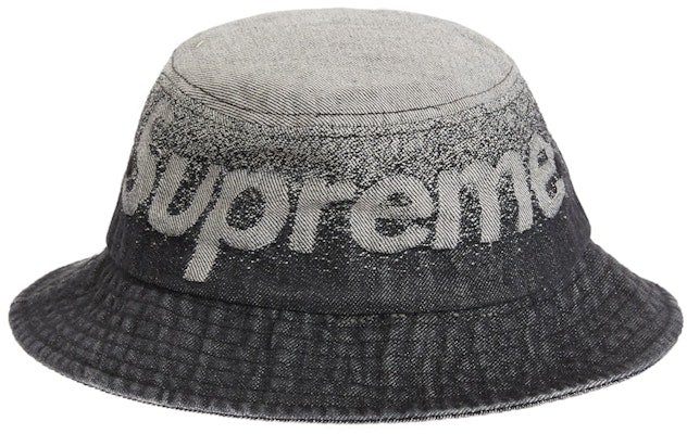 Supreme Fade Jacquard Denim Crusher 'Black' Order Supreme Fade Jacquard Denim Crusher 'Black'