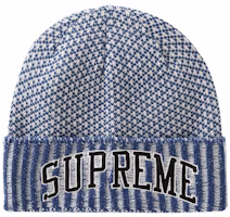 Supreme Fair Isle Beanie Blue Supreme Fair Isle Beanie Blue