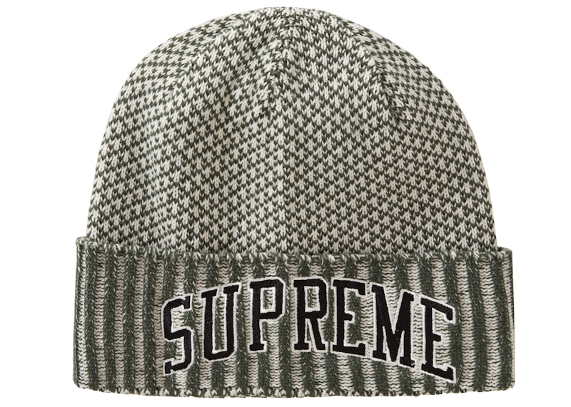 Supreme Fair Isle Beanie Dark Olive