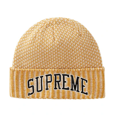 Supreme Fair Isle Beanie Gold