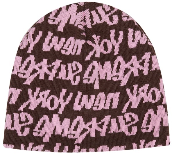 supreme-fat-tip-beanie-brown