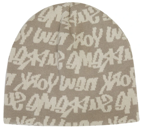supreme-fat-tip-beanie-tan