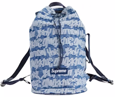 Mochila Supreme Fat Tip Jacquard Denim Azul Buy Mochila Supreme Fat Tip Jacquard Denim Azul