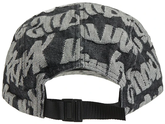 Topi Kamp Supreme Fat Tip Jacquard Denim Hitam Order Topi Kamp Supreme Fat Tip Jacquard Denim Hitam