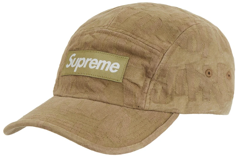 supreme-fat-tip-jacquard-denim-camp-cap-olive