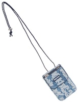 Supreme Fat Tip Jacquard Denim Neck Pouch Blue Supreme Fat Tip Jacquard Denim Neck Pouch Blue