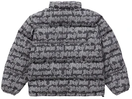 Lookbook Supreme Fat Tip Jacquard Denim Puffer Jacket Black