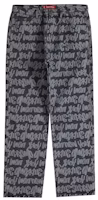 Supreme Fat Tip Jacquard Regular Jean Black Supreme Fat Tip Jacquard Regular Jean Black