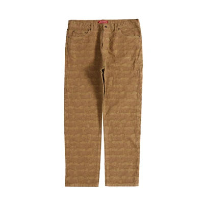 Supreme Fat Tip Jacquard Regular Jean Olive